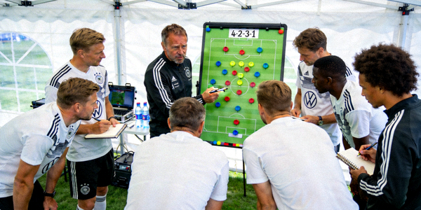 德国国家队战术讨论 - 主教练弗利克与球员